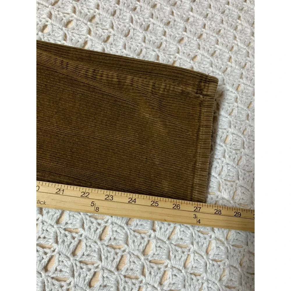 Ralph Lauren Corduroy Pants Women 8‎ Petite Brown Straight Lauren Jean Co. - Picture 6 of 10
